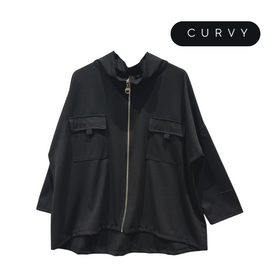 FELPA DONNA FULL ZIP OVER FLORA CURVY 8038 